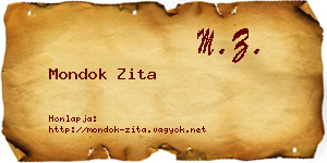 Mondok Zita névjegykártya